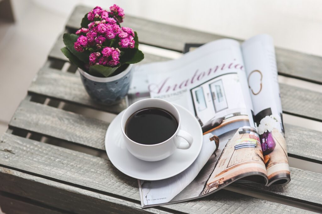 coffee, flower wallpaper, magazine-791439.jpg